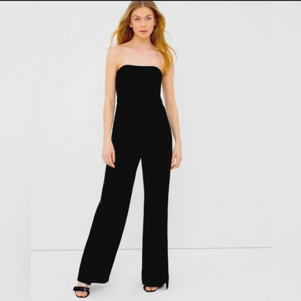 WHBM Strapless Split Leg Jumpsuit, NWOT